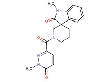 1-methyl-1'-[(1-methyl-6-oxo-1,6-dihydropyridazin-3-yl)carbonyl]spiro[indole-3,3'-piperidin]-2(1H)-one