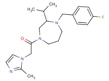 1-(4-fluorobenzyl)-2-isopropyl-4-[(2-methyl-1H-imidazol-1-yl)acetyl]-1,4-diazepane