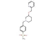 2-[({1-[4-(methylsulfonyl)benzyl]piperidin-3-yl}oxy)methyl]pyridine