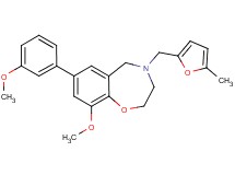 9-methoxy-7-(3-methoxyphenyl)-4-[(5-methyl-2-furyl)methyl]-2,3,4,5-tetrahydro-1,4-benzoxazepine