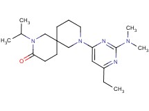 8-[2-(dimethylamino)-6-ethyl-4-pyrimidinyl]-2-isopropyl-2,8-diazaspiro[5.5]undecan-3-one