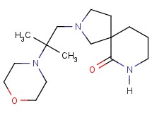 2-[2-methyl-2-(4-morpholinyl)propyl]-2,7-diazaspiro[4.5]decan-6-one