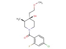 (3R*,4R*)-1-(4-chloro-2-fluorobenzoyl)-4-(2-methoxyethyl)-3-methyl-4-piperidinol