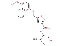 N-[1-(hydroxymethyl)-2-methylpropyl]-5-{[(4-methoxy-1-naphthyl)oxy]methyl}-3-isoxazolecarboxamide