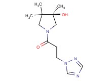 (3R)-3,4,4-trimethyl-1-[3-(1H-1,2,4-triazol-1-yl)propanoyl]-3-pyrrolidinol