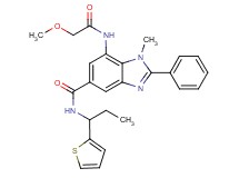 7-[(methoxyacetyl)amino]-1-methyl-2-phenyl-N-[1-(2-thienyl)propyl]-1H-benzimidazole-5-carboxamide