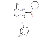 1-adamantyl{[8-methyl-2-(1-piperidinylcarbonyl)imidazo[1,2-a]pyridin-3-yl]methyl}amine