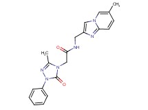 N-[(6-methylimidazo[1,2-a]pyridin-2-yl)methyl]-2-(3-methyl-5-oxo-1-phenyl-1,5-dihydro-4H-1,2,4-triazol-4-yl)acetamide