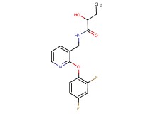 N-{[2-(2,4-difluorophenoxy)pyridin-3-yl]methyl}-2-hydroxybutanamide