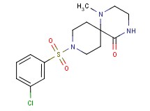 9-[(3-chlorophenyl)sulfonyl]-1-methyl-1,4,9-triazaspiro[5.5]undecan-5-one