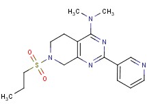 N,N-dimethyl-7-(propylsulfonyl)-2-pyridin-3-yl-5,6,7,8-tetrahydropyrido[3,4-d]pyrimidin-4-amine