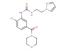 N-[2-chloro-5-(morpholin-4-ylcarbonyl)phenyl]-N'-[2-(1H-pyrazol-1-yl)ethyl]urea