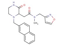 N-(3-isoxazolylmethyl)-N-methyl-2-[1-(2-naphthylmethyl)-3-oxo-2-piperazinyl]acetamide