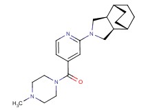 (1R*,2R*,6S*,7S*)-4-{4-[(4-methyl-1-piperazinyl)carbonyl]-2-pyridinyl}-4-azatricyclo[5.2.2.0~2,6~]undecane