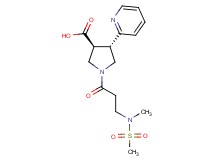 (3S*,4S*)-1-[N-methyl-N-(methylsulfonyl)-beta-alanyl]-4-(2-pyridinyl)-3-pyrrolidinecarboxylic acid