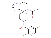 5-acetyl-1'-(2,5-difluorobenzoyl)-1,5,6,7-tetrahydrospiro[imidazo[4,5-c]pyridine-4,4'-piperidine]