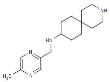 N-[(5-methylpyrazin-2-yl)methyl]-3-azaspiro[5.5]undecan-9-amine