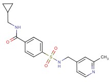 N-(cyclopropylmethyl)-4-({[(2-methyl-4-pyridinyl)methyl]amino}sulfonyl)benzamide