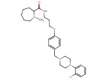 N-[3-(4-{[4-(2-chlorophenyl)-1-piperazinyl]methyl}phenoxy)propyl]-1-methyl-2-azepanecarboxamide