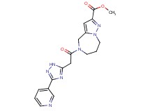 methyl 5-[(3-pyridin-3-yl-1H-1,2,4-triazol-5-yl)acetyl]-5,6,7,8-tetrahydro-4H-pyrazolo[1,5-a][1,4]diazepine-2-carboxylate