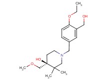 (4S*)-1-[4-ethoxy-3-(hydroxymethyl)benzyl]-4-(methoxymethyl)-3,3-dimethylpiperidin-4-ol