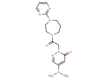 5-(dimethylamino)-2-{2-oxo-2-[4-(2-pyrimidinyl)-1,4-diazepan-1-yl]ethyl}-3(2H)-pyridazinone