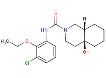 (4aS*,8aS*)-N-(3-chloro-2-ethoxyphenyl)-4a-hydroxyoctahydroisoquinoline-2(1H)-carboxamide