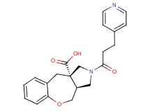 (3aS*,10aS*)-2-(3-pyridin-4-ylpropanoyl)-2,3,3a,4-tetrahydro-1H-[1]benzoxepino[3,4-c]pyrrole-10a(10H)-carboxylic acid