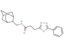 N-(2-adamantylmethyl)-3-(5-phenyl-1,3,4-oxadiazol-2-yl)propanamide