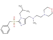 N-{[2-(benzylsulfonyl)-1-isobutyl-1H-imidazol-5-yl]methyl}-N-methyl-2-(4-morpholinyl)ethanamine