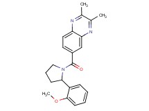 6-{[2-(2-methoxyphenyl)-1-pyrrolidinyl]carbonyl}-2,3-dimethylquinoxaline