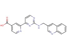 2-{2-[(quinolin-3-ylmethyl)amino]pyrimidin-4-yl}isonicotinic acid