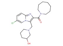 1-{[2-(1-azocanylcarbonyl)-6-chloroimidazo[1,2-a]pyridin-3-yl]methyl}-3-piperidinol