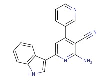 2'-amino-6'-(1H-indol-3-yl)-3,4'-bipyridine-3'-carbonitrile