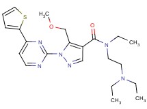 N-[2-(diethylamino)ethyl]-N-ethyl-5-(methoxymethyl)-1-[4-(2-thienyl)-2-pyrimidinyl]-1H-pyrazole-4-carboxamide