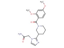 2-{2-[1-(2,4-dimethoxybenzoyl)piperidin-3-yl]-1H-imidazol-1-yl}acetamide