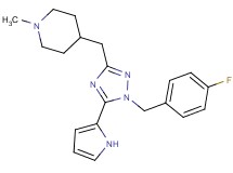 4-{[1-(4-fluorobenzyl)-5-(1H-pyrrol-2-yl)-1H-1,2,4-triazol-3-yl]methyl}-1-methylpiperidine