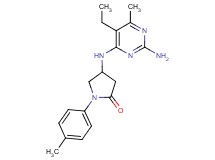 4-[(2-amino-5-ethyl-6-methylpyrimidin-4-yl)amino]-1-(4-methylphenyl)pyrrolidin-2-one