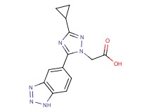 [5-(1H-1,2,3-benzotriazol-5-yl)-3-cyclopropyl-1H-1,2,4-triazol-1-yl]acetic acid