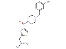 N,N-dimethyl-1-(4-{[4-(3-methylbenzyl)-1-piperazinyl]carbonyl}-1,3-thiazol-2-yl)methanamine