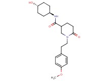 N-(trans-4-hydroxycyclohexyl)-1-[2-(4-methoxyphenyl)ethyl]-6-oxo-3-piperidinecarboxamide