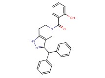 2-{[3-(diphenylmethyl)-1,4,6,7-tetrahydro-5H-pyrazolo[4,3-c]pyridin-5-yl]carbonyl}phenol