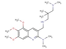 N'-{[2-(dimethylamino)-5,6,7-trimethoxy-3-quinolinyl]methyl}-N,N,2,2-tetramethyl-1,3-propanediamine