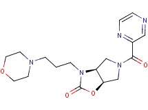 (3aS*,6aR*)-3-(3-morpholin-4-ylpropyl)-5-(pyrazin-2-ylcarbonyl)hexahydro-2H-pyrrolo[3,4-d][1,3]oxazol-2-one