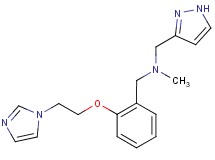 1-{2-[2-(1H-imidazol-1-yl)ethoxy]phenyl}-N-methyl-N-(1H-pyrazol-3-ylmethyl)methanamine