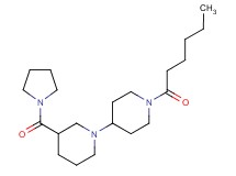 1'-hexanoyl-3-(pyrrolidin-1-ylcarbonyl)-1,4'-bipiperidine