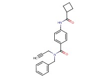 N-benzyl-4-[(cyclobutylcarbonyl)amino]-N-prop-2-yn-1-ylbenzamide