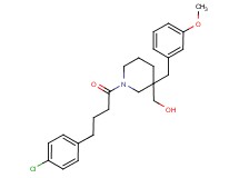 [1-[4-(4-chlorophenyl)butanoyl]-3-(3-methoxybenzyl)-3-piperidinyl]methanol