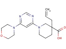 3-allyl-1-[6-(4-morpholinyl)-4-pyrimidinyl]-3-piperidinecarboxylic acid