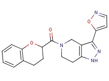 5-(3,4-dihydro-2H-chromen-2-ylcarbonyl)-3-isoxazol-5-yl-4,5,6,7-tetrahydro-1H-pyrazolo[4,3-c]pyridine